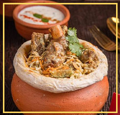 Boneless Gongura Mutton Ghee Clay Pot Biryani
